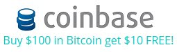 Coinbase - Buy $100 of Bitcoins and get $10 of Bitcoins Free!